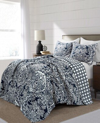 Aubree 3-Piece Reversible King Quilt Set