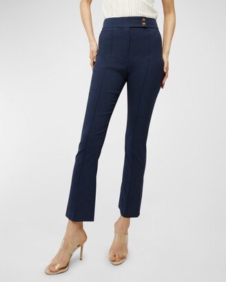 Dell Cropped Kick-Flare Pants