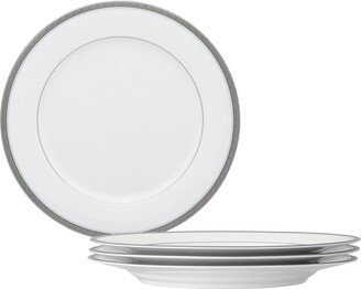 Charlotta Platinum 4 Piece 10.5 Dinner Plates Set, Service for 4