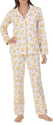 Print Stretch Organic Cotton Pajamas-AA