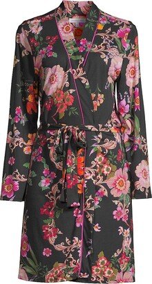 Pocca Belted Floral Cotton Sleep Robe