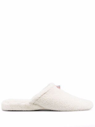 RWB-tab shearling slippers