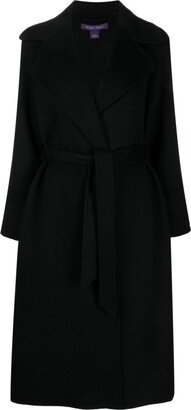 Belted Cashmere Mid-Length Coat