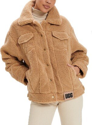 Frankie Faux Shearling Trucker Jacket