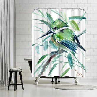 71 x 74 Shower Curtain, Kingfisher Green Suren by Suren Nersisyan