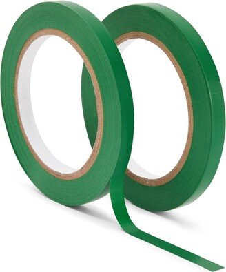 Stockroom Plus 2 Rolls Floor Marking Tape, 3/8 in x 36 Yards, 0.16mm, Vinyl Pinstripe Tape for Vehicles, Classroom, Warehouse, Gym, Green