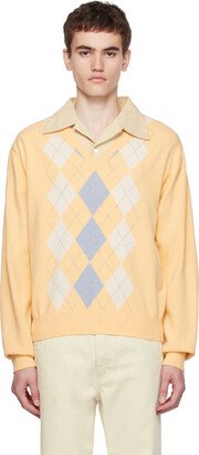 Dunst Yellow Argyle Sweater