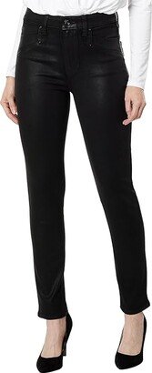 Gemma with Gita Pocket in Black Fog Luxe Coating (Black Fog Luxe Coating) Women's Jeans