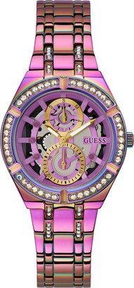 Women's Multi-Function Iridescent Stainless Steel Watch 36mm