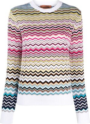 Chevron-Knit Jumper