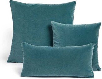 Sale Teal Lux Velvet Pillow Cover | Long Lumbar Inc Inc Inc Decorative Case