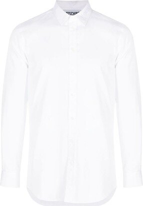 Logo-Embroidered Long-Sleeve Cotton Shirt