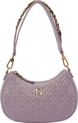 Logo-Plaque Diamond-Quilted Zipped Tote Bag