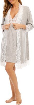 Bella Maternity Chemise & Robe Set