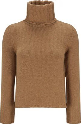 Long Sleeved Turtleneck Knitted Jumper-AC