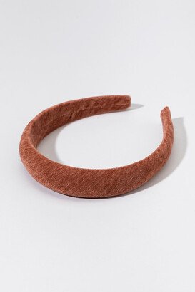 Women's Tammie Padded Velvet Headband in Taupe by Size: One Size
