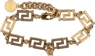 Greca Logo-Engraved Chained Bracelet