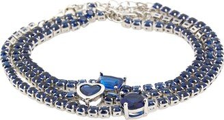Rhinestone Bracelet Set Bracelet Blue
