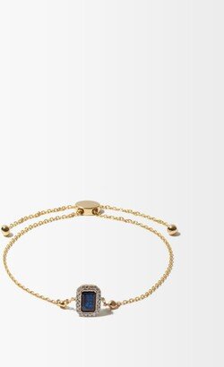 September Diamond, Sapphire & 14kt Gold Bracelet