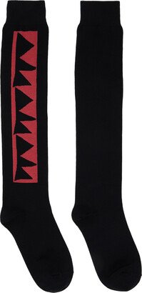 Black Graphic Socks-AA