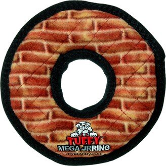 Tuffy Mega Jr Ring Brick, Dog Toy - Rust/ Copper