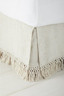 Linen Macrame Bed Skirt