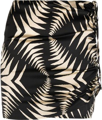 Najet geometric-print mini skirt