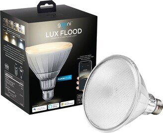 Geeni Lux Smart Floodlight, White â Outdoor 2700K-6500K Dimmable Led Bulb, E26, PAR38, 11W, 1000 Lumens â No Hub Works with Amazon Alexa, Google A