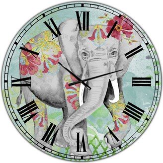 Designart Safari Dancer Large Cottage Wall Clock - 36 x 36