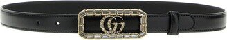 Embellished Double G Thin Belt