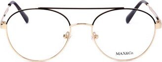 Max&co. Round Frame Glasses-AB