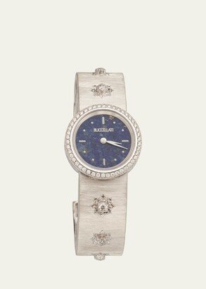 Macri 18k White Gold, Lapis Lazuli and Diamond Watch