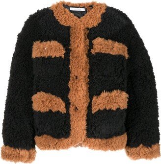 Two-Tone Shearling Jacket