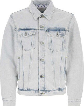 Logo Detailed Buttoned Denim Jacket