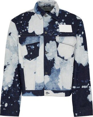 Hand bleached denim jacket