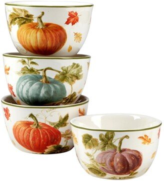 Autumn Harvest Ice Cream Bowl, Set of 4