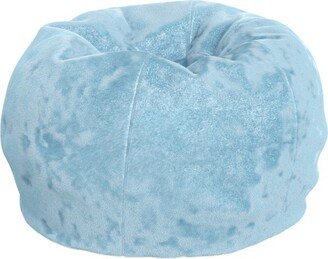 Dillon Small Teal Furry Refillable Bean Bag Chair for Kids and Teens