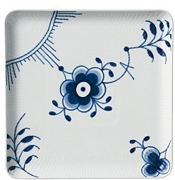 Blue Fluted Mega Square Plate