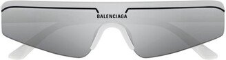 Balenciaga Eyewear Logo Biker Sunglasses