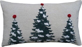 Vibhsa Chicos Home Evergreen Trees Decorative Pillow, 14 x 24