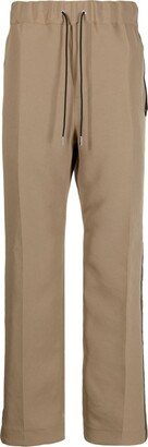 Drawstring Straight-Leg Trousers-BE