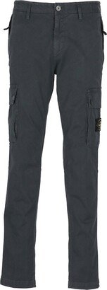 Compass-Motif Straight-Leg Trousers-AC