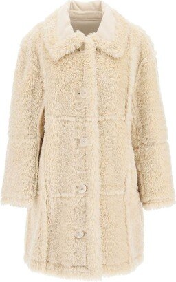 Samira Faux-Shearling Buttoned Coat