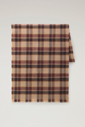 Plaid Scarf in Wool Blend