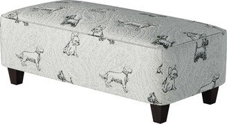 Biscuit Iron 49 Wide Cocktail Ottoman