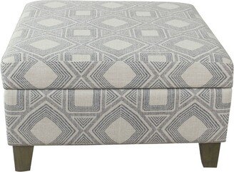 Luxury Large Square Storage Ottoman