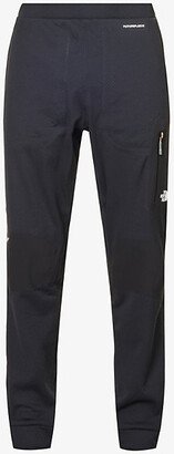 Mens Black x Undercover Soukuu Brand-patch Tapered-leg Woven Jogging Bottoms