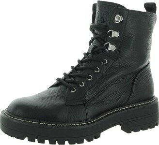 Lue Womens Lugged Sole Combat & Lace-up Boots