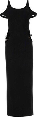 Cut-Out Detailed Slim-Fit Dress