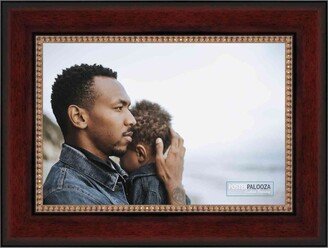PosterPalooza 24x20 Traditional Mahogany Complete Wood Picture Frame with UV Acrylic, Foam Board Backing, & Hardware